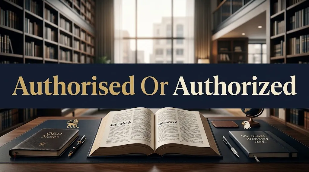 Authorised Or Authorized center ((2)