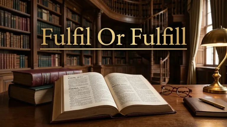 Fulfil Or Fulfill