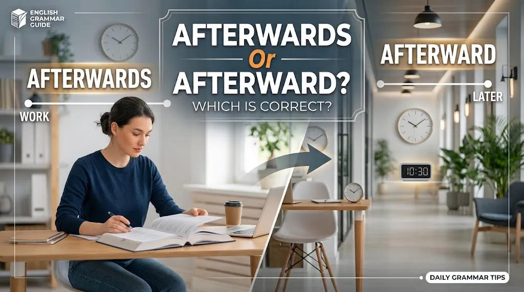 Afterwards Or Afterward