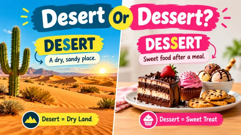 Desert Or Dessert