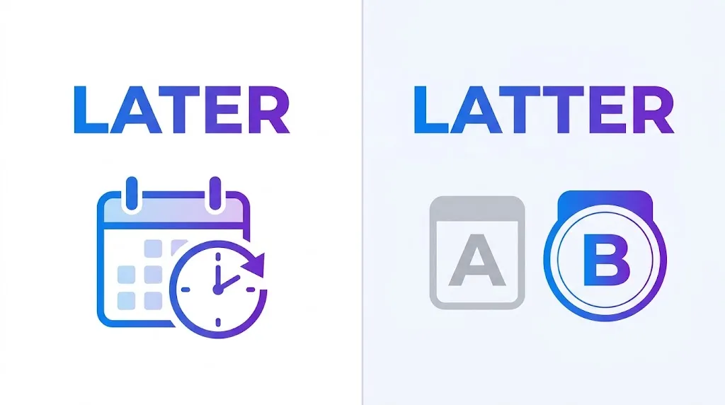 Later Or Latter