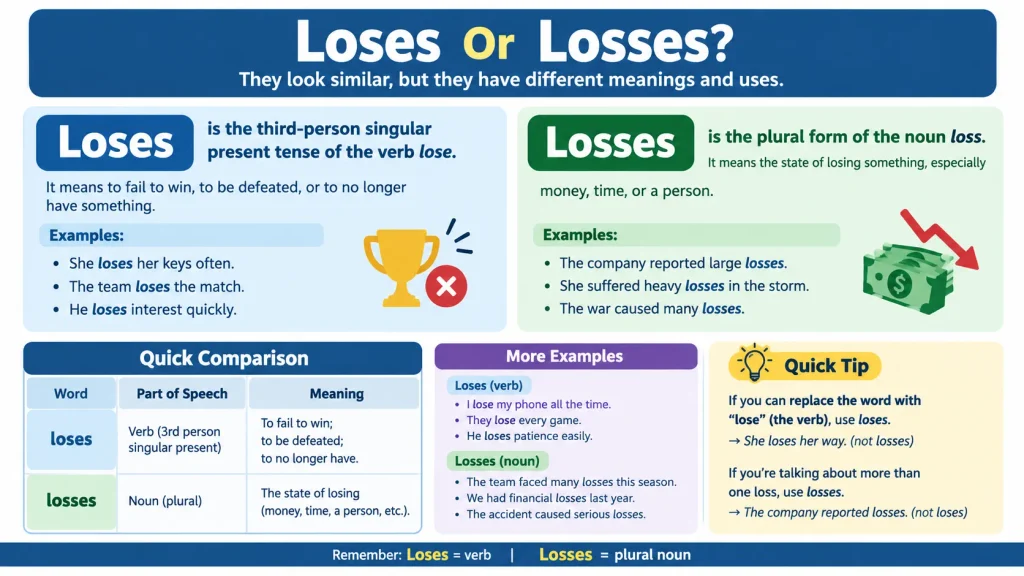 Loses Or Losses