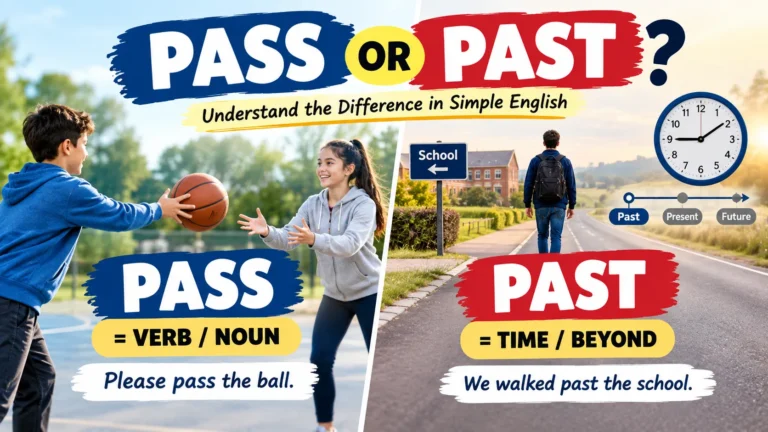 Pass Or Past
