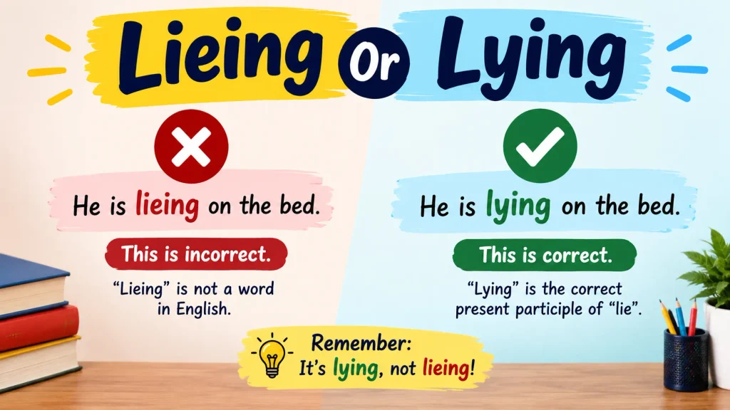 Lieing Or Lying